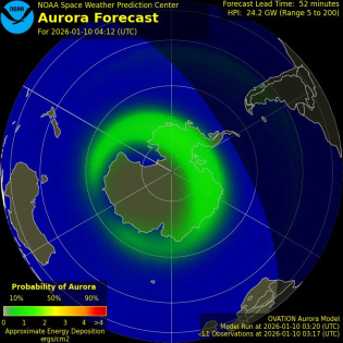 Current Southern hemispheric power input map