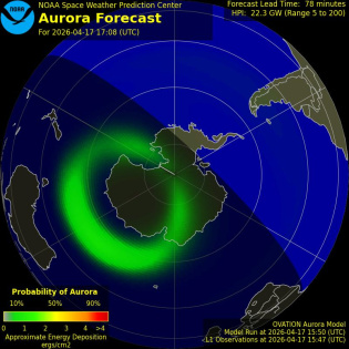 Current Southern hemispheric power input map