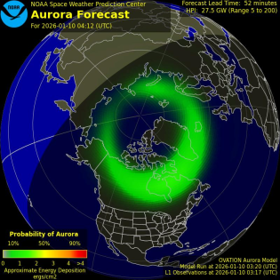 Current Northern hemispheric power input map