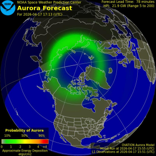 Current Northern hemispheric power input map