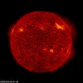 Click for time-lapse image of the sun